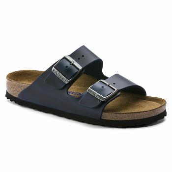 Dámské Arizona Birkenstock Soft Footbed Oiled Læder Blankyt | CZ 70XYU